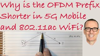 Why is the OFDM Symbol Prefix Shorter in 5G Mobile and 80211ac WiFi [upl. by Haras]