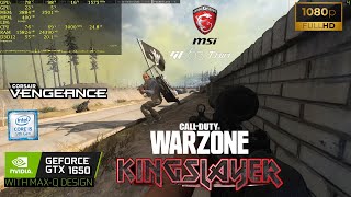 MSI GF63 9SC  1650 Max q  i5 9300H  1080P  High  Warzone  King Slayer [upl. by Elhsa210]