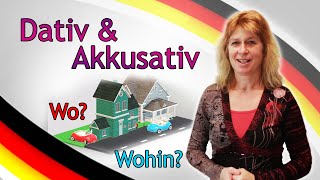 DATIV amp AKKUSATIV FRAGEWÖRTER quotWOquot vs quotWOHINquot Deutsch lernen 4 [upl. by Azral636]