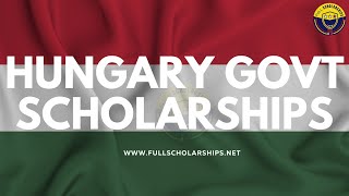 Stipendium Hungaricum Scholarship 20242025 Hungary Government Fully Funded Scholarships BSMSPHD [upl. by Manny]