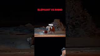 viralvideo rhino animals animalsvselephant rhinocerous edit lion fight elephante [upl. by Garin495]