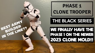 Phase 1 Clone TrooperBlack Series Figure Review Attack Of The Clones [upl. by Eamaj]