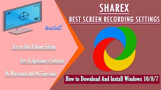 ShareX Free Screen Recording How to Download and install for YouTube Videos [upl. by Richy146]