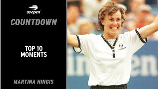 Martina Hingis  Top 10 Moments  US Open [upl. by Klockau]