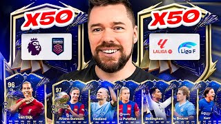 100x EPLLa Liga Premium Packs for FULL TOTY [upl. by Tekcirk701]