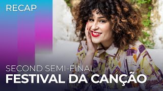 Festival da Canção 2024 Portugal  Second SemiFinal  RECAP [upl. by Esyahc998]