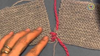 Tutorial zu den Grundtechniken des Strickens Fertigstellung das Zusammennähen [upl. by Angi]