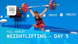 Weightlifting  Men 77kg Final  Full Replay  Nanjing 2014 Youth Olympic Games [upl. by Aphrodite]