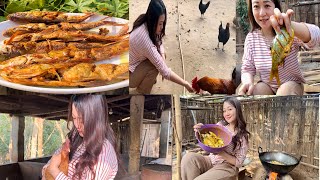 A day in my life at home Ep2 Nagaland Organic Garden tour fishing cooking [upl. by Duquette367]