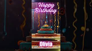 Happy Birthday Olivia happybirthdaybirthdaycelebration btscake birthdayparty [upl. by Enilorac]