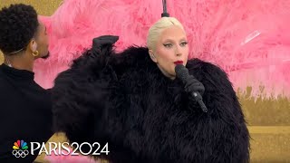 Lady Gagas full performance at the Paris 2024 Olympics Opening Ceremony  NBC Sports [upl. by Smitt]