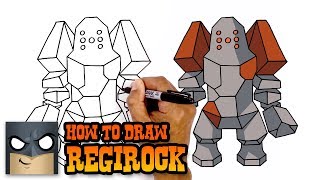 How to Draw Pokemon  Regirock  Step by Step [upl. by Lillian]