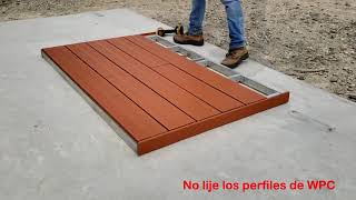 VIDEO INSTALACION PISOS DECK WPC [upl. by Grania]