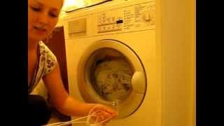 How to open blocked washing machine door with a string [upl. by Audie]