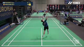 Badminton European U17 Championships 2023 Aapo Puhakka Highlights [upl. by Oiralih]