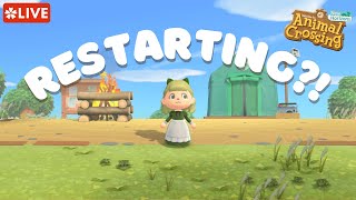 🔴 Restarting my island AGAIN  Animal Crossing New Horizons [upl. by Cutlor]