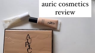 Auric Cosmetics Mirage Shift CheckIn Review plus glow lust  plush ritual recovery [upl. by Hsetirp604]