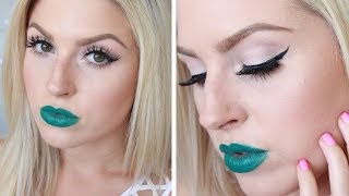 Shaaanxo ♡ Bright Grey Eyes amp Dark Green Lips ♡ Melt Blow [upl. by Michaella760]