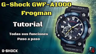 Tutorial paso a paso GShock GWFA1000 Frogman [upl. by Alleynad]