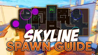 SKYLINE Spawn Guide for Hardpoint on BO6 Ranked Play [upl. by Ytsirhk]