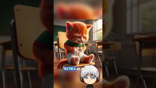 Perut si oyen sakit ketika dikelas Kirakira kenapa ya⁉️ cat ai story sad [upl. by Amikan]