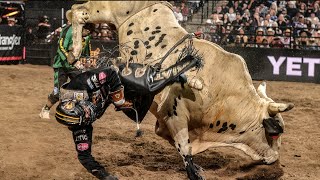 Thrills and Spills Top Bull Riding Wrecks of August 2023 [upl. by Novyat760]