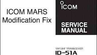 ICOM ID51A MARS mod fix If your Main and Quick buttons don’t work watch this I have the fix 4U [upl. by Reehsab674]