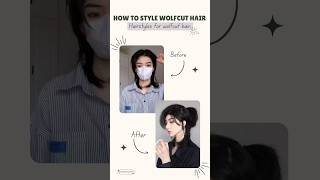 How to Style Wolfcut hair 🖤✨ wolf cut  wolf cut hairstyle  hairstyles for short hair [upl. by Hsirk]