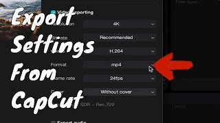 Export Video From CapCut  Best Settings  Quick amp Easy [upl. by Sivert]