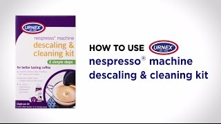 How To Use  Nespresso Machine Descaling amp Cleaning Kit [upl. by Nwahsir800]