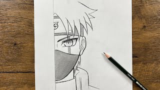 Easy ninja boy drawing  How to draw a ninja easy stepbystep [upl. by Kemppe]