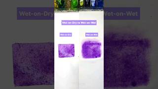 Watercolor Wetondry vs Wetonwet  Watercolor Tips watercolortutorial painting [upl. by Trebla]