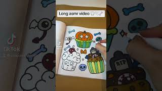 Long asmr video 🎧🫧🦴 asmr tingles asmrcoloring cocowyo art ohuhumarkers halloween cozy [upl. by Keryt]