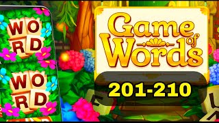 GAME OF WORDS Word Puzzles 201 202 203 204 205 206 207 208 209 210 [upl. by Enellij]