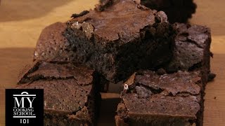 BROWNIES  Chewy Brownies บราวนี่เนื้อชูวี่ [upl. by Nats]