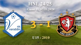 11 2010 U15 Varaždin 31 Gorica HNL 2425 02112024 croatiafootball hnl [upl. by Halley954]