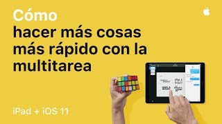 Cómo hacer más cosas más rápido con la funcionalidad multitarea en iOS 11 — Apple [upl. by Alliber]