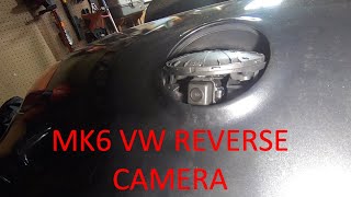 How to Add a Reverse Camera to your MK6 Volkswagen [upl. by Asil]