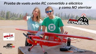 Primer vuelo del Avion Super Decatlhon  RC balsa  Convertido a Eléctrico [upl. by Laith]