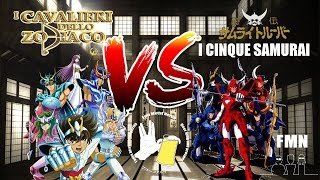 Cavalieri dello Zodiaco VS Cinque Samurai [upl. by Pavel]