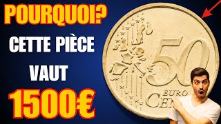 POURQUOI cette pièce de 50 centimes Allemagne 2002 vaut  1500€ [upl. by Assirroc]