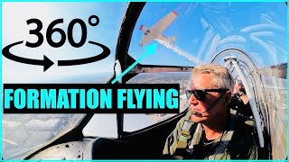 360° Pilot View  Formation Flying in WW2 Warbird [upl. by Kenzie376]