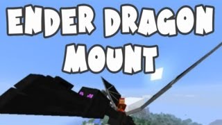 Ender Dragon Mount Mod Review RIDE THE DRAGON [upl. by Ellehcor186]