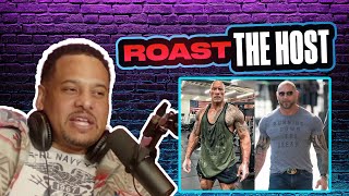 ROAST THE HOST CLIPS  The Rock vs Bautista [upl. by Nohsid]