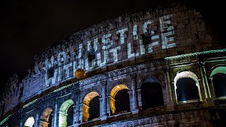 quotCittà per la Vita Città contro la Pena di Mortequot Al Colosseo il 30 novembre [upl. by Idnym]