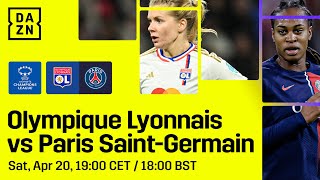 Olympique Lyonnais vs PSG  UWCL Semifinal Prematch Buildup [upl. by Martelle753]