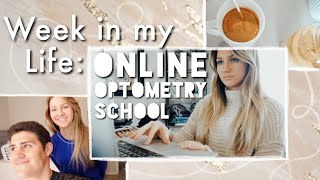 Optometry School  WEEK IN MY LIFE boards registration online class tiktok coffee [upl. by Bullock]