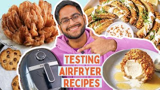 TESTING VIRAL AIR FRYER RECIPES 😱 QUICK AND EASY DO THEY WORK TESTED BY SHIVESH [upl. by Ihcelek15]