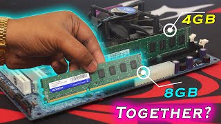 4GB amp 8GB RAM Together Possible How to Upgrade RAM In the CPU Hindi [upl. by Mayda88]