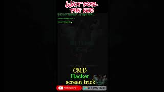 Hacker screen trick1 using cmd Cmd computer computertrick hacking [upl. by Eiramanad]